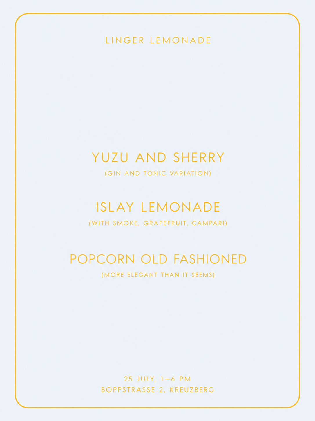 LINGER LEMONADE