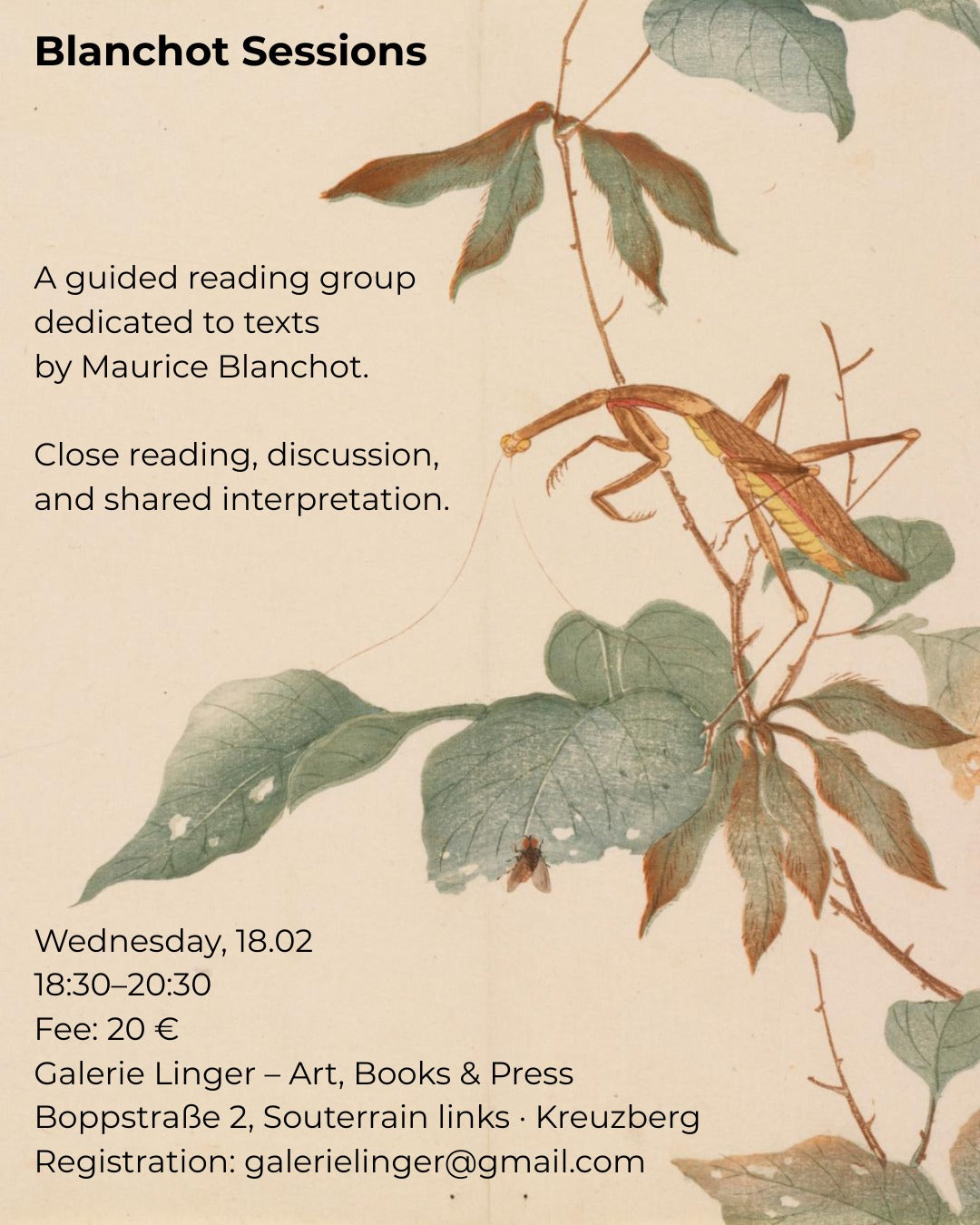 BLANCHOT SESSIONS #1