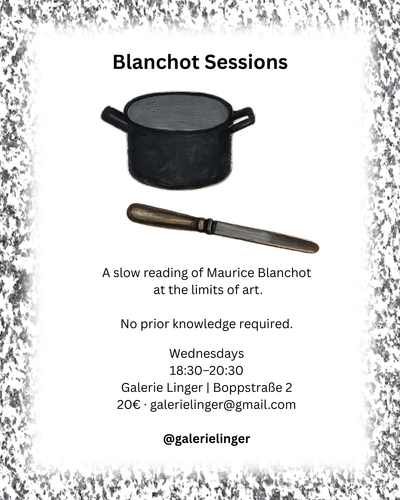 BLANCHOT SESSIONS
