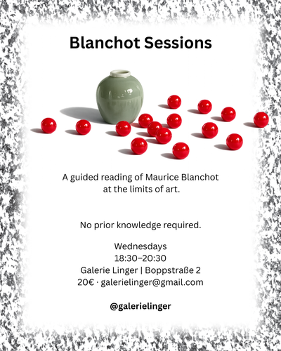 BLANCHOT SESSIONS