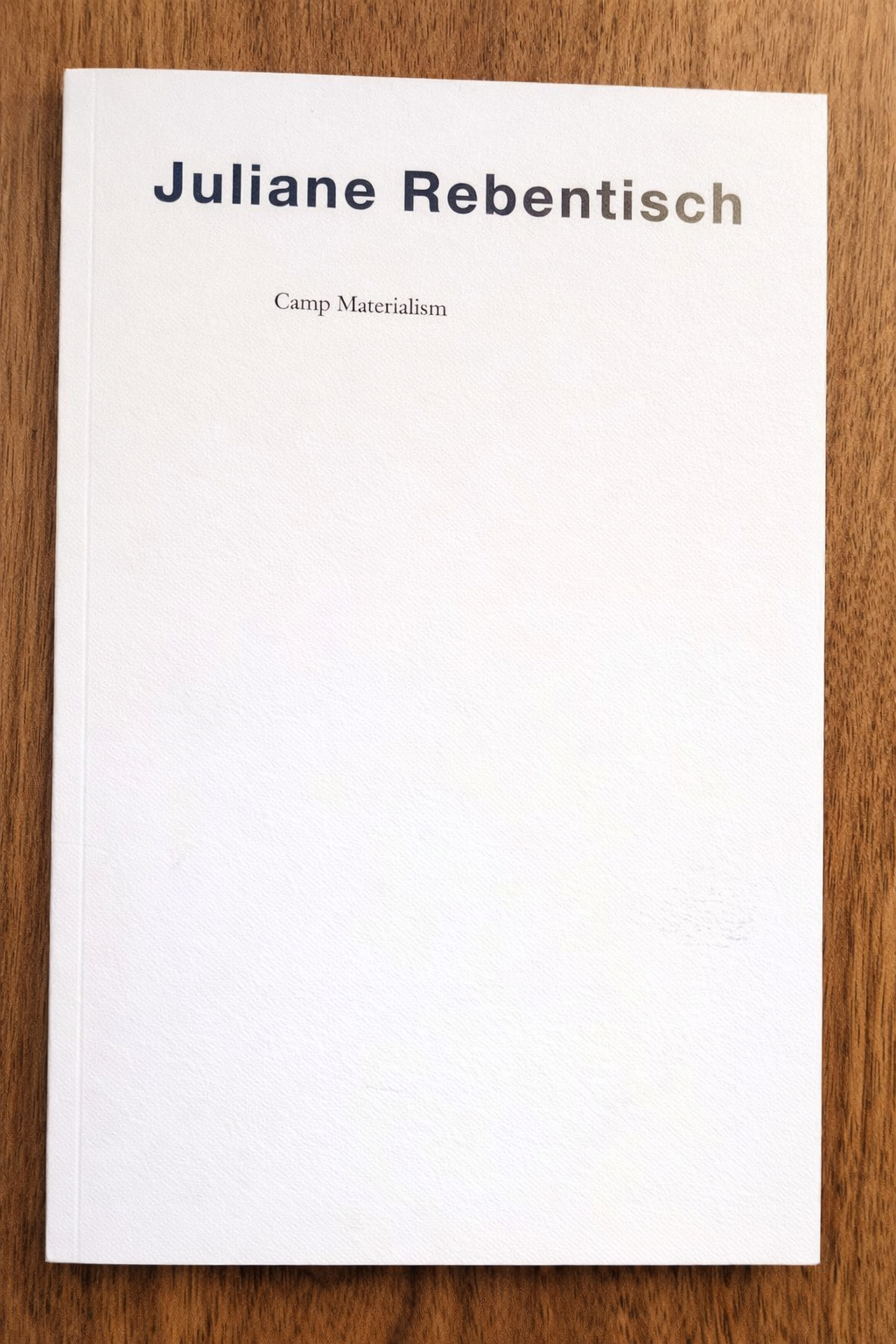 JULIANE REBENTISCH: CAMP MATERIALISM