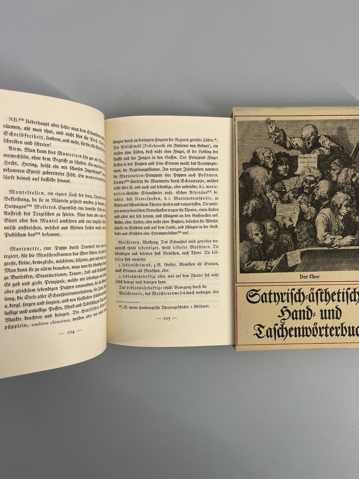 SATIRISCH-ÄSTHETISCHES HAND UND TASCHENWÖRTERBUCH