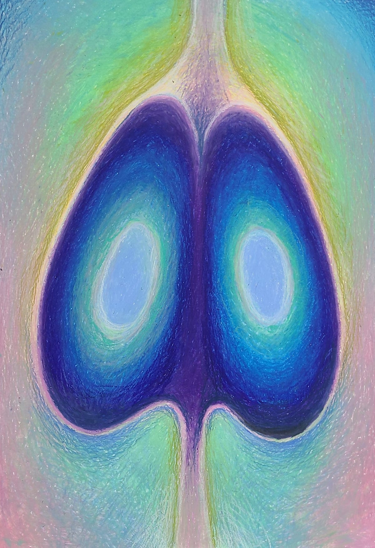 UNTITLED ON BLUE NAVY AND GREEN