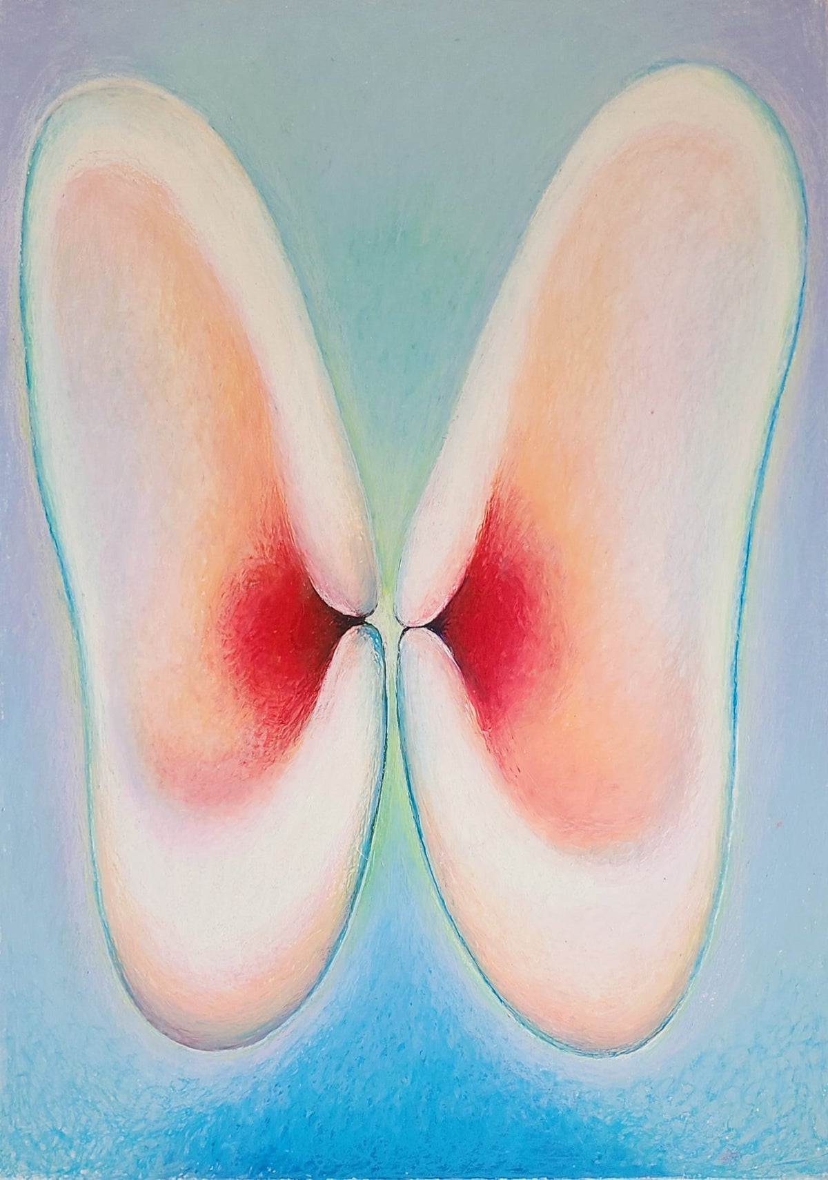 UNTITLED IN AZURE AND FLESH, 2025
