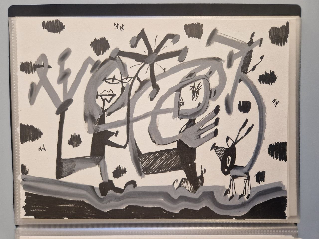 A COUPLE WITH A DOG